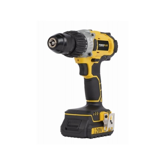 POWX00445 Akumulátorový príklepový skrutkovač/vŕtačka 2x20V, 2.0Ah, LI-ION POWERPLUS