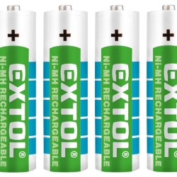 Nabíjateľné batérie, 4ks, AA (HR6), 1.2V, 2400mAh, NiMh EXTOL ENERGY Nabíjateľné batérie, 4ks, AA (HR6), 1.2V, 2400mAh, NiMh EXTOL ENERGY