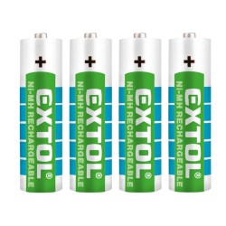 Nabíjateľné batérie, 4ks, AA (HR6), 1.2V, 2400mAh, NiMh EXTOL ENERGY Nabíjateľné batérie, 4ks, AA (HR6), 1.2V, 2400mAh, NiMh EXTOL ENERGY