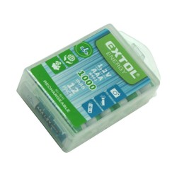 Baterie nabíjecí, 12ks, AAA (HR03), 1,2V, 1000mAh, NiMh EXTOL ENERGY