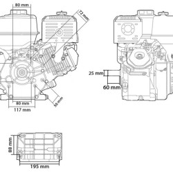 Motor 9HP/25mm pre čerpadlo alebo riadiacu stanicu MAR-POL Motor 9HP/25mm pre čerpadlo alebo riadiacu stanicu MAR-POL