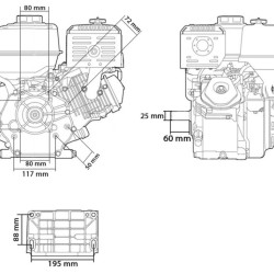 Motor 9HP/25mm pre čerpadlo alebo riadiacu stanicu MAR-POL Motor 9HP/25mm pre čerpadlo alebo riadiacu stanicu MAR-POL