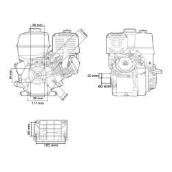 Motor 9HP/25mm pre čerpadlo alebo riadiacu stanicu MAR-POL Motor 9HP/25mm pre čerpadlo alebo riadiacu stanicu MAR-POL