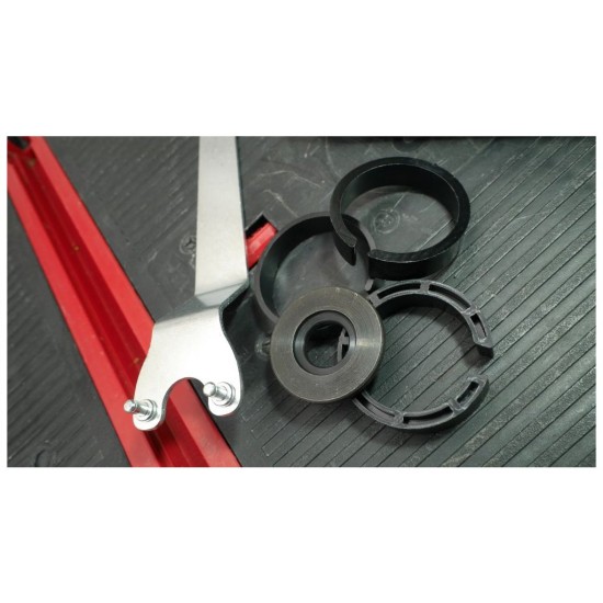 Kryt na odsávanie prachu s okrajom kefy pre uhlové brúsky GEKO 125 mm Kryt na odsávanie prachu s okrajom kefy pre uhlové brúsky GEKO 125 mm