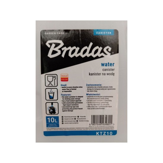 Plastová nádoba na vodu 10l s kohútikom KTZ10 Plastová nádoba na vodu 10l s kohútikom KTZ10