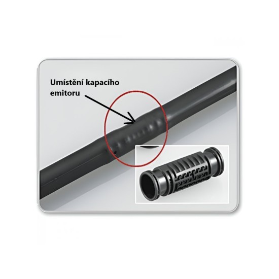 Nadzemná odkvapkávacia hadica 16mm, 1,0mm, 33cm, 1,6l/h, 100m WATERMIL DRIP