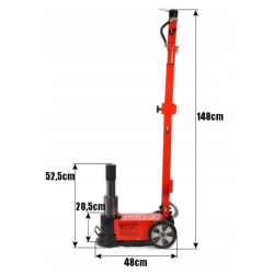 Mobilný pneumatický hydraulický zdvihák 30/15T BJC
