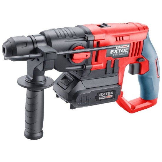 Akumulátorové kladivo SHARE20V, SDS plus, 20V Li-ion, 2000mAh EXTOL PREMIUM