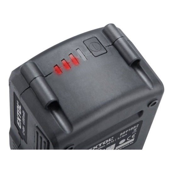 Akumulátor batérií SHARE20V, Li-ion, 4000mAh EXTOL PREMIUM