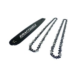 Vodiaca lišta pre reťazové píly a 2 reťaze 35cm 14" 3/8" 1,3mm KRAFT&DELE