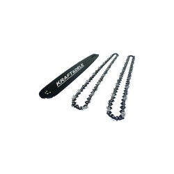 Vodiaca lišta pre reťazové píly a 2 reťaze 40cm 16" 3/8" 1,3mm KRAFT&DELE