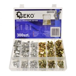 Sada nitovacích matíc hliník/oceľ 300ks GEKO Sada nitovacích matíc hliník/oceľ 300ks GEKO