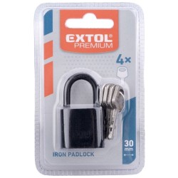Kovový visiaci zámok, 30 mm EXTOL PREMIUM Kovový visiaci zámok, 30 mm EXTOL PREMIUM