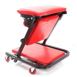 Montážne mobilné ležadlo, stolička 2v1 červená MAR-POL Montážne mobilné ležadlo, stolička 2v1 červená MAR-POL