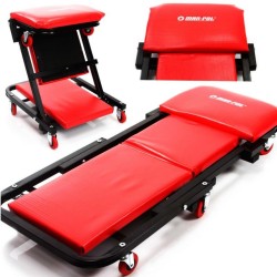Montážne mobilné ležadlo, stolička 2v1 červená MAR-POL Montážne mobilné ležadlo, stolička 2v1 červená MAR-POL
