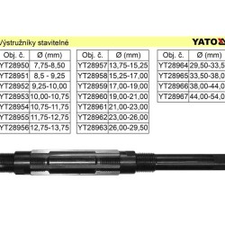 Výstružník stavitelný 15,25-17,00mm HSS YATO