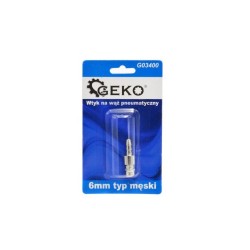 Rýchlospojka, vsuvka na hadicu, 6mm, samec GEKO Rýchlospojka, vsuvka na hadicu, 6mm, samec GEKO