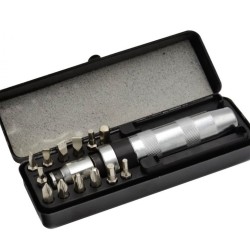 Rázový skrutkovač s bitmi 15ks, 1/2" GEKO