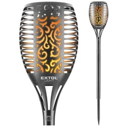 LED baterka s plameňom, 79cm, solárne nabíjanie, 35 lm EXTOL LIGHT