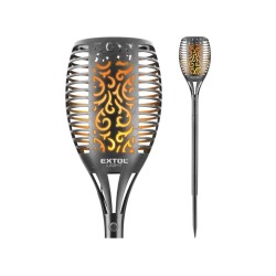LED baterka s plameňom, 79cm, solárne nabíjanie, 35 lm EXTOL LIGHT