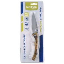 Zatvárací nôž, nehrdzavejúca oceľ, 195/115 mm EXTOL CRAFT