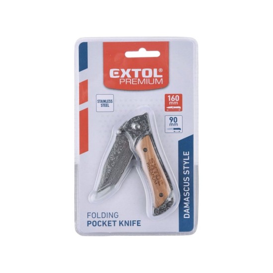 Zatvárací nôž, nehrdzavejúca oceľ, 160/90 mm EXTOL PREMIUM Zatvárací nôž, nehrdzavejúca oceľ, 160/90 mm EXTOL PREMIUM