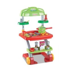 G21 LOVELY letná kuchynská hračka s grilom na kolieskach G21 LOVELY letná kuchynská hračka s grilom na kolieskach