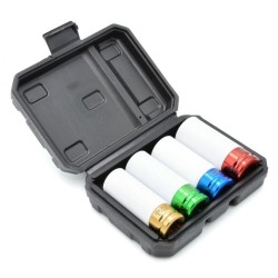 Nástrčné rázové hlavice 1/2" pre ALU kotúče 17, 19, 21, 22 mm GEKO