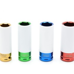 Nástrčné rázové hlavice 1/2" pre ALU kotúče 17, 19, 21, 22 mm GEKO