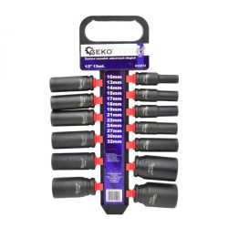 Nástrčné rázové hlavice 1/2", 13 ks GEKO Nástrčné rázové hlavice 1/2", 13 ks GEKO
