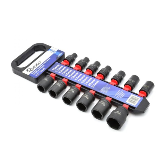 Nástrčné hlavice 1/2", 13 ks 10-27 mm, 38 mm, GEKO Nástrčné hlavice 1/2", 13 ks 10-27 mm, 38 mm, GEKO