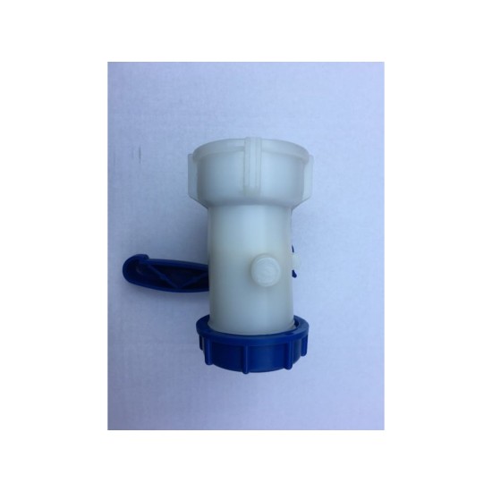 Ventil pre IBC nádobu na vodu, vnútorný závit S60x6, vonkajší závit s odtokom S60x6 Ventil pre IBC nádobu na vodu, vnútorný závit S60x6, vonkajší závit s odtokom S60x6