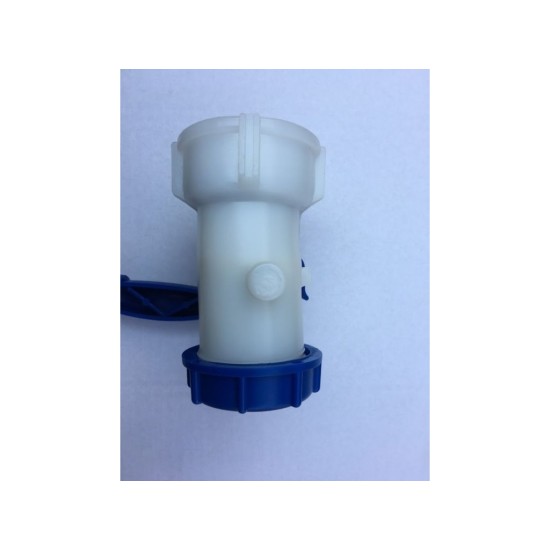 Ventil pre IBC nádobu na vodu, vnútorný závit S60x6, vonkajší závit s odtokom S60x6 Ventil pre IBC nádobu na vodu, vnútorný závit S60x6, vonkajší závit s odtokom S60x6