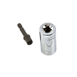 Univerzálna nástrčná hlava CrV 7-19mm + adaptér GEKO