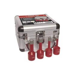 Diamantové dierovky Strend Pro, súprava vrtákov 4, 6-12 mm, závit M14 Diamantové dierovky Strend Pro, súprava vrtákov 4, 6-12 mm, závit M14