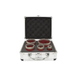 Diamantové dierovky Strend Pro, súprava vrtákov 5, 22-72 mm, závit M14 Diamantové dierovky Strend Pro, súprava vrtákov 5, 22-72 mm, závit M14
