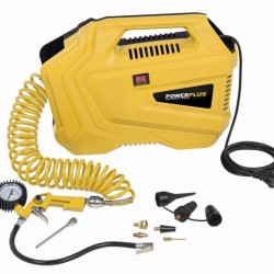 POWX1706 Kompresor 1100W + 11 ks príslušenstva. bezolejový POWERPLUS POWX1706 Kompresor 1100W + 11 ks príslušenstva. bezolejový POWERPLUS