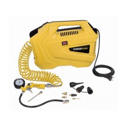 POWX1706 Kompresor 1100W + 11 ks príslušenstva. bezolejový POWERPLUS