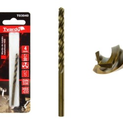 Kobaltový vrták do kovu HSS-Co, M35, 4mm TVARDY Kobaltový vrták do kovu HSS-Co, M35, 4mm TVARDY