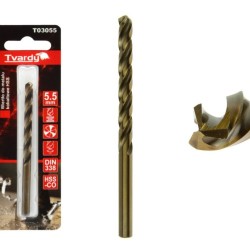 Kobaltový vrták do kovu HSS-Co, M35, 5,5 mm TVARDY
