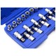 Sada nástrčných hláv a bitov TORX 1/2", 19ks GEKO Sada nástrčných hláv a bitov TORX 1/2", 19ks GEKO