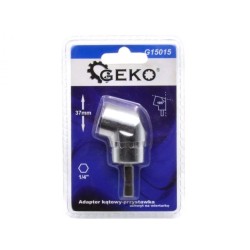 Uhlový nástavec pre vŕtačku 1/4" HEX, 37mm GEKO Uhlový nástavec pre vŕtačku 1/4" HEX, 37mm GEKO