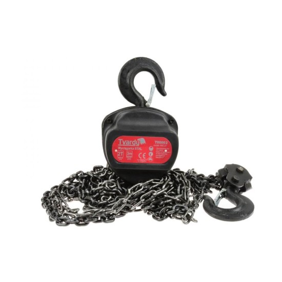 Reťazový kladkový systém 2000kg, 3m TVARDY Reťazový kladkový systém 2000kg, 3m TVARDY