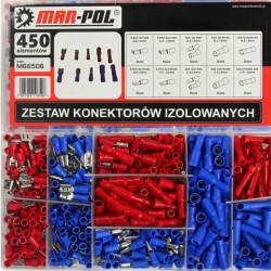 Sada krimpovacích konektorov 450ks MAR-POL Sada krimpovacích konektorov 450ks MAR-POL