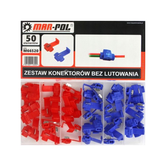 Sada konektorov bez spájkovania 50ks MAR-POL Sada konektorov bez spájkovania 50ks MAR-POL