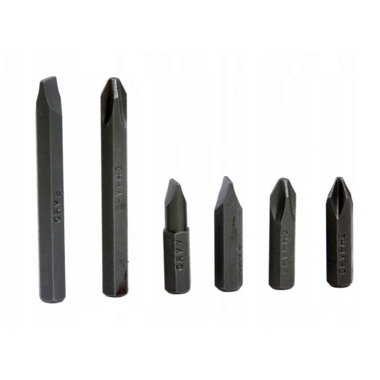 Rázový skrutkovač s bitmi 6ks, 1/2" MAR-POL Rázový skrutkovač s bitmi 6ks, 1/2" MAR-POL