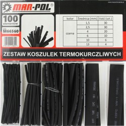 Zmršťovacia bužírka, sada 100ks MAR-POL