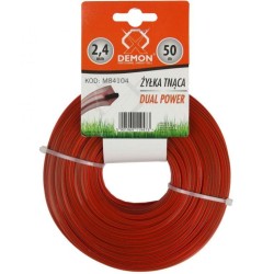 Vystužená šnúrka, štvorcový profil, 50m 2,4mm DEMON