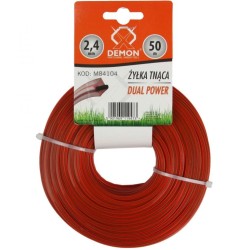 Vystužená šnúrka, štvorcový profil, 50m 2,4mm DEMON Vystužená šnúrka, štvorcový profil, 50m 2,4mm DEMON