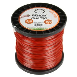 Vystužená šnúrka, štvorcový profil, 100m, 2.4mm DEMON